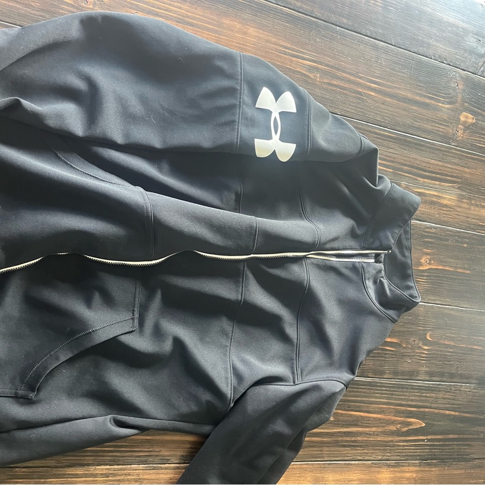 Under Armour Black Bomber Jacket Athletic Performance